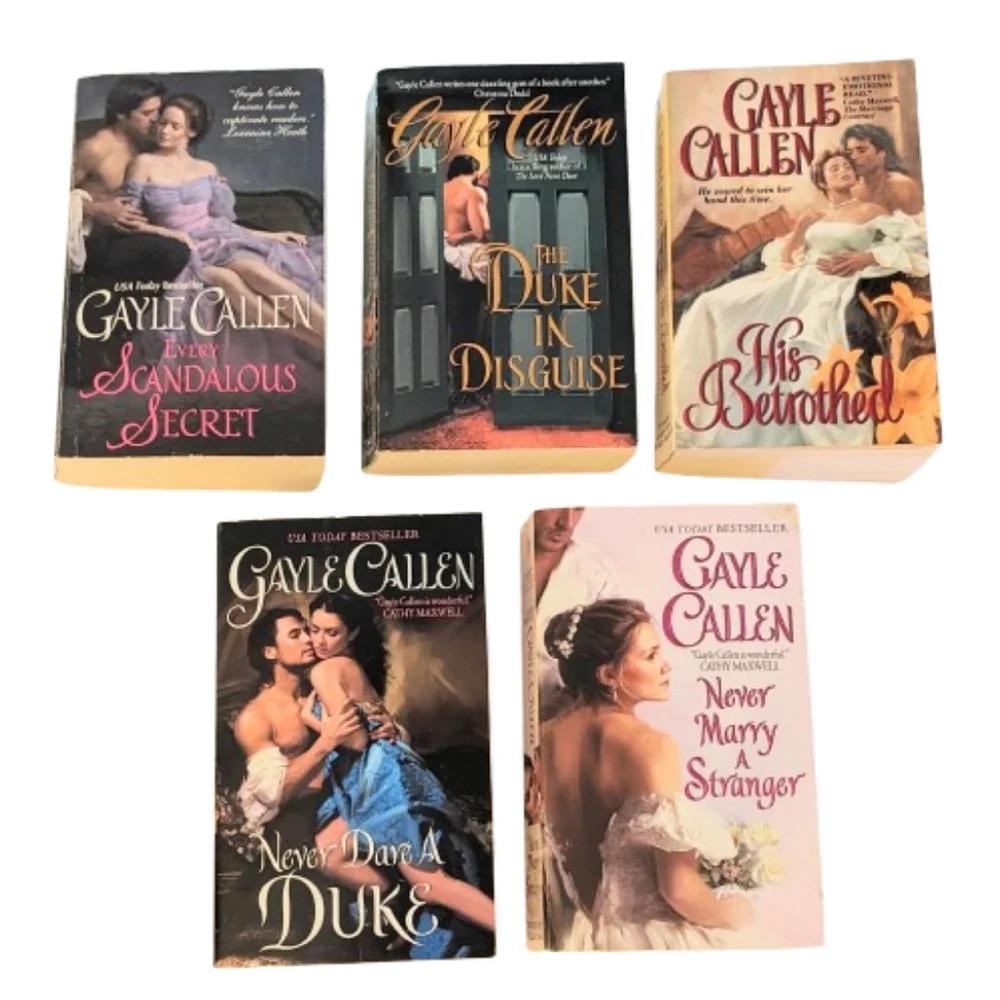Books, Historical Romance By Gayle Callen Bundle of 5 Paperback Books